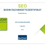 Jetzt mit zertifizierter Qualität: Das SEO-Fachkräftezertifikat des BVDW